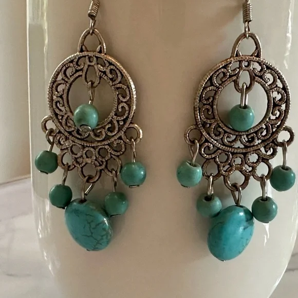 Moroccan Berber Designed Earrings - Picture 2 of 6